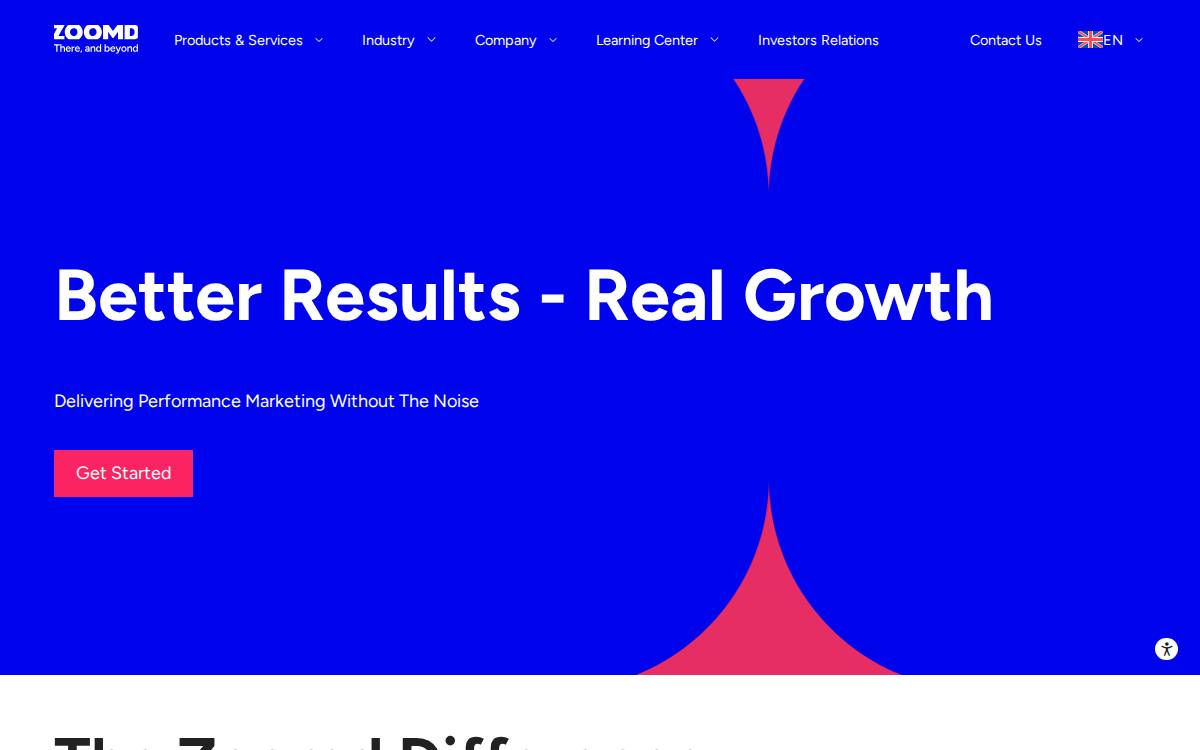 Zoomd website preview