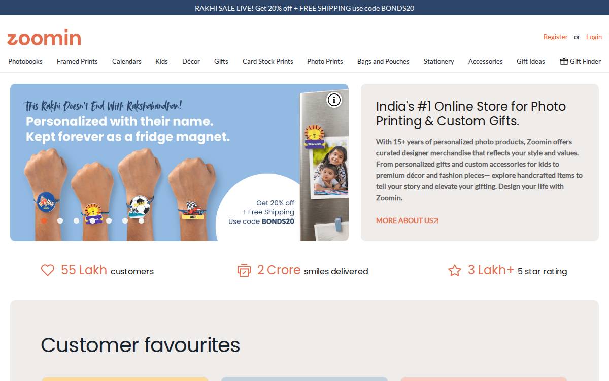 Zoomin website preview
