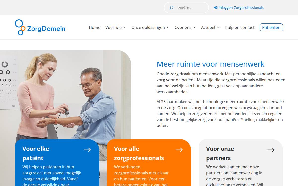 ZorgDomein website preview