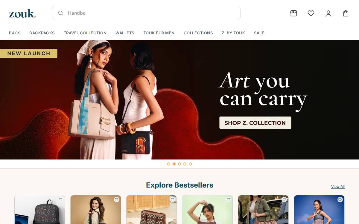 Zouk website preview