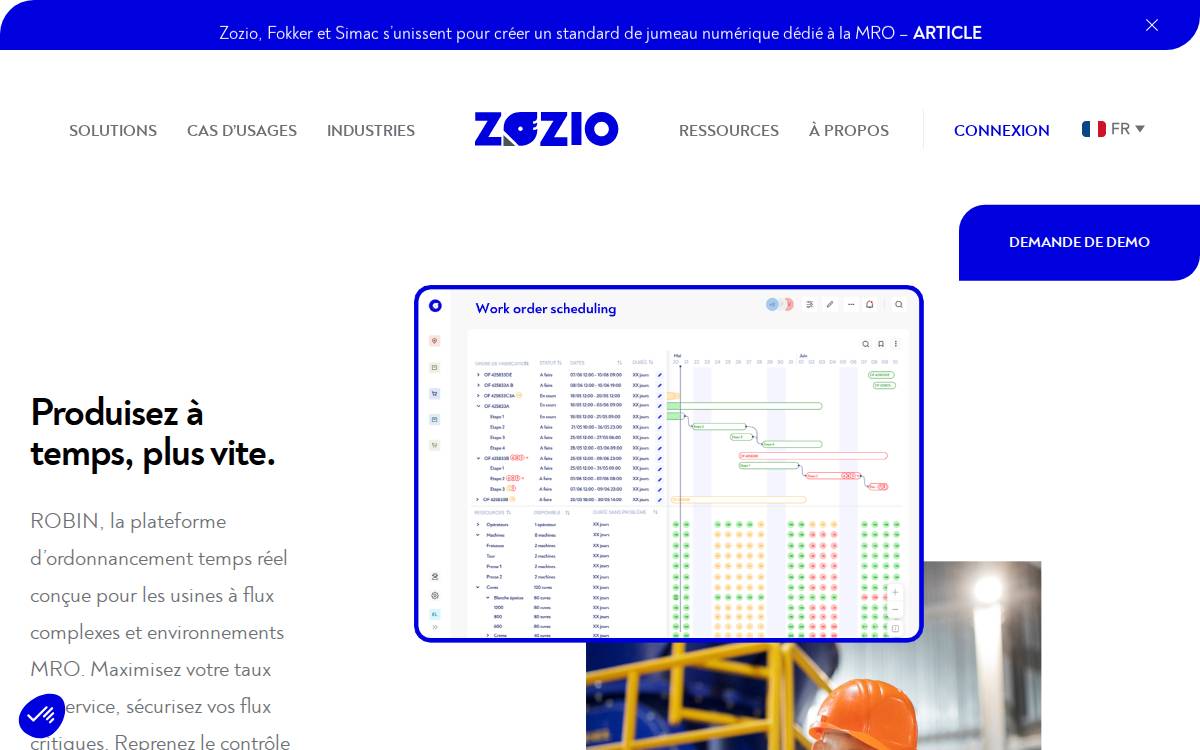 Zozio website preview