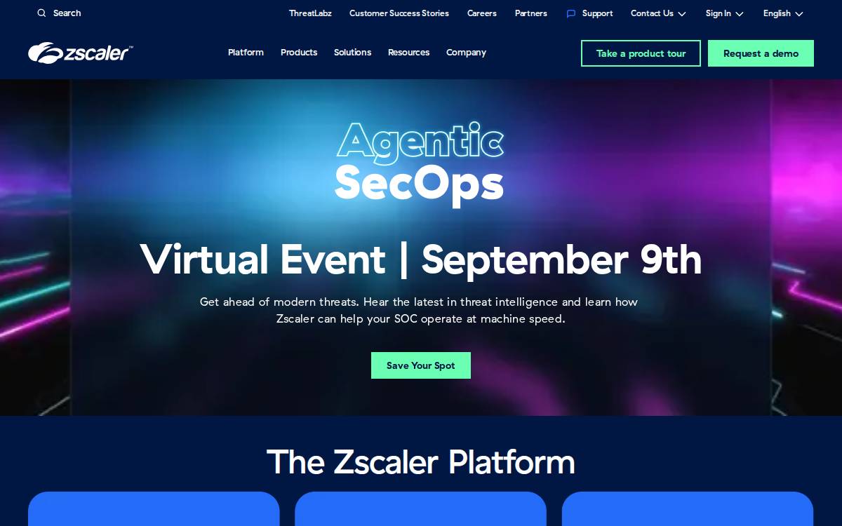 Zscaler website preview