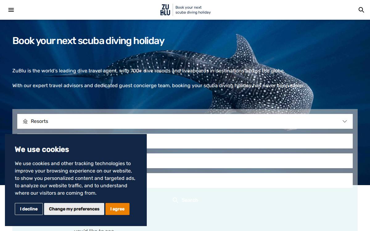 ZuBlu website preview