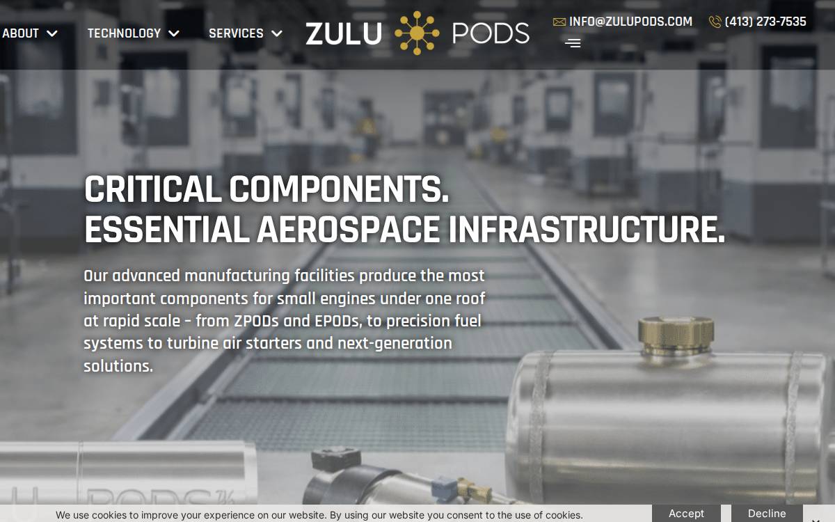 Zulupods website preview