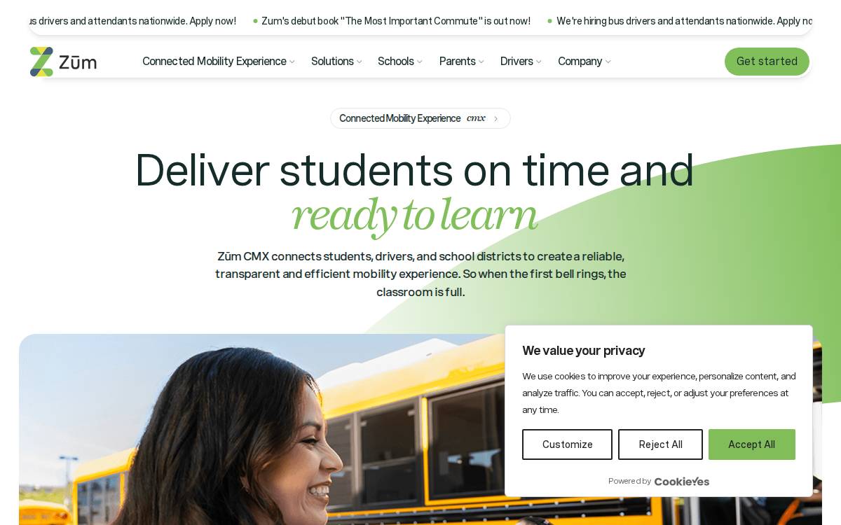 Zum website preview