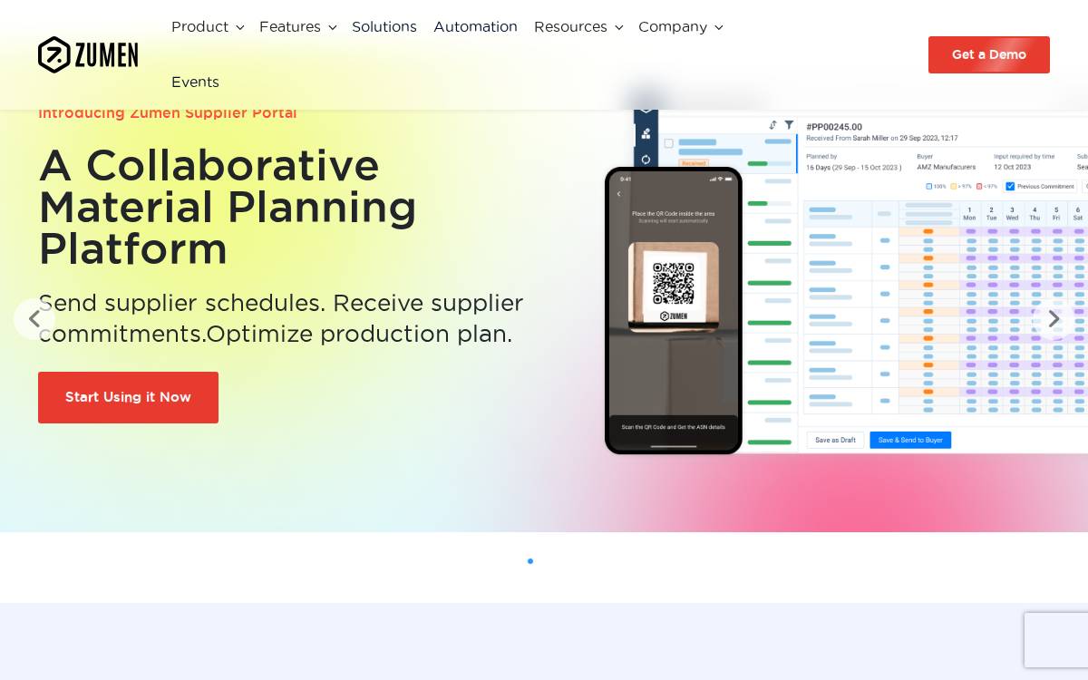 Zumen website preview