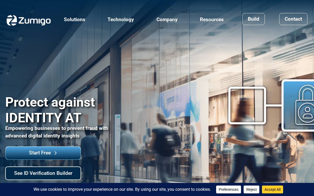 Zumigo website preview