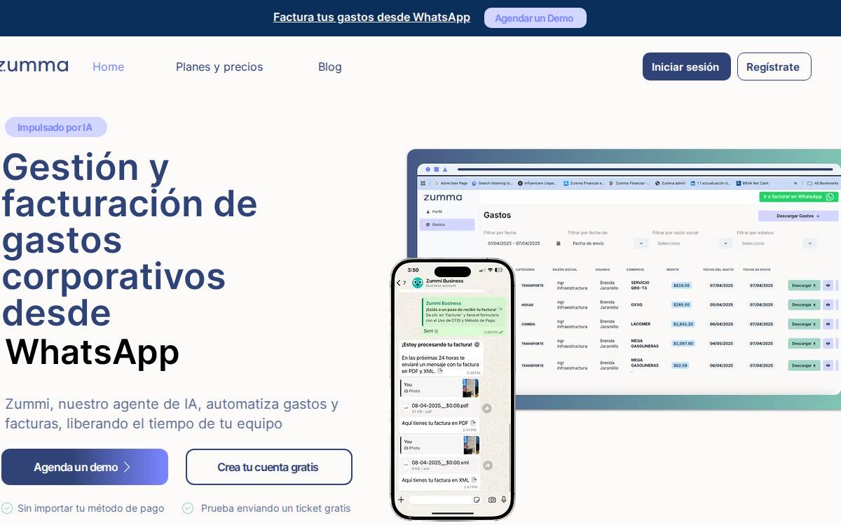 Zumma website preview