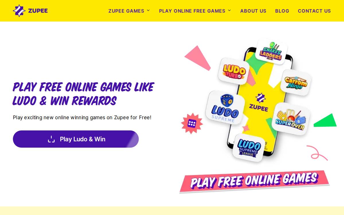 Zupee Gold website preview