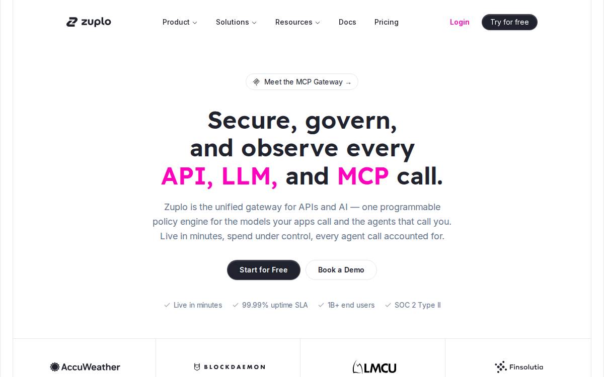 Zuplo website preview