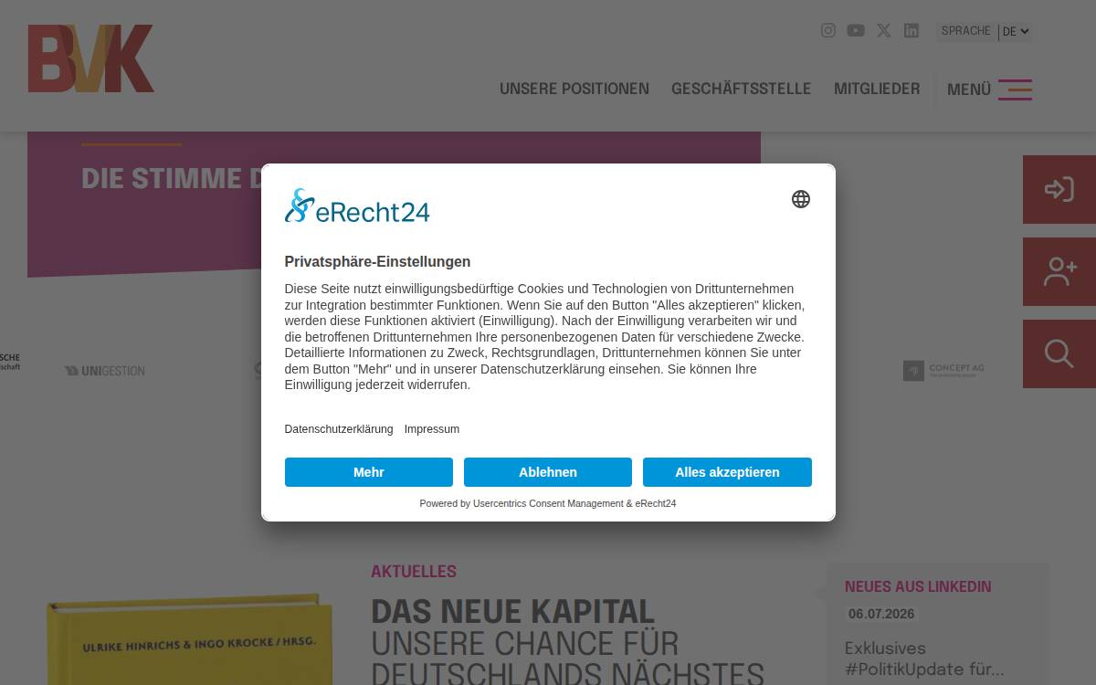 Zur Homepage website preview