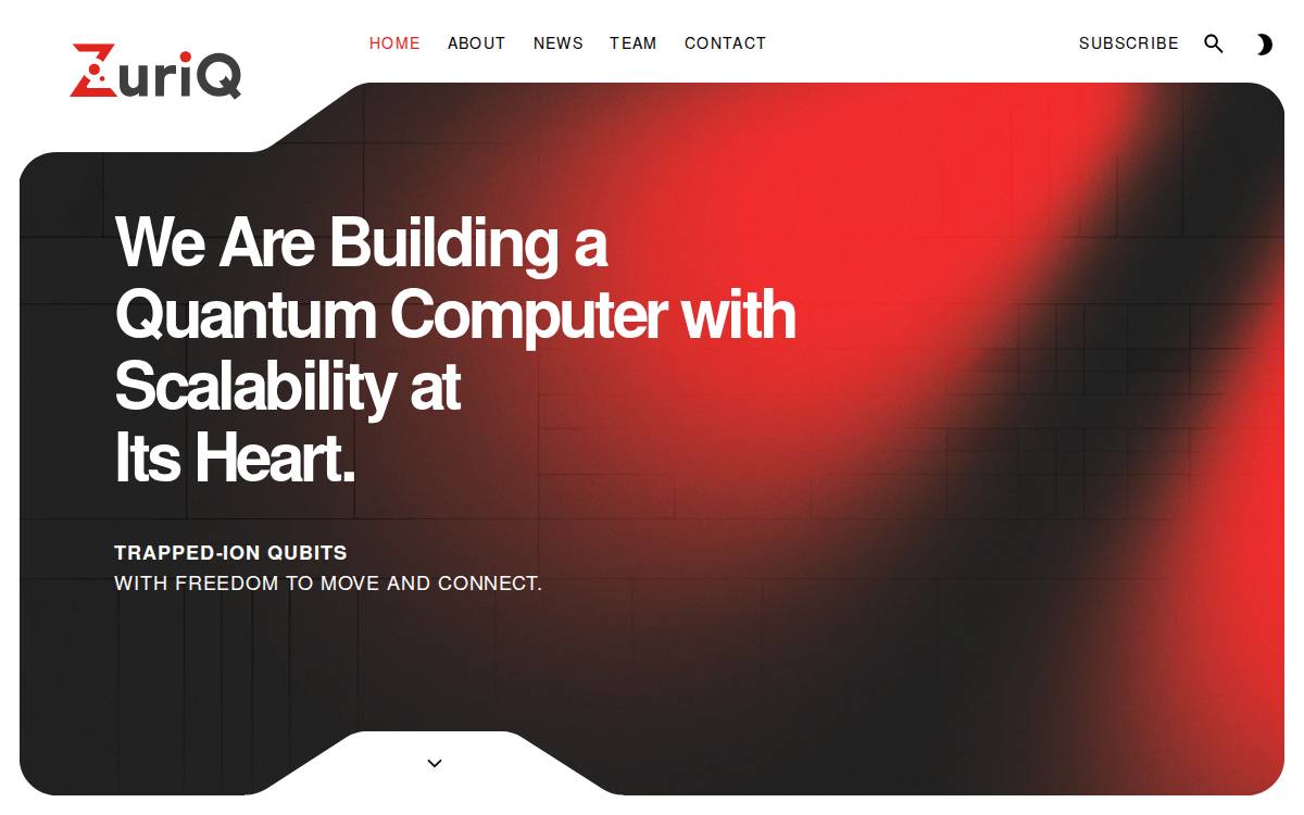 ZuriQ website preview