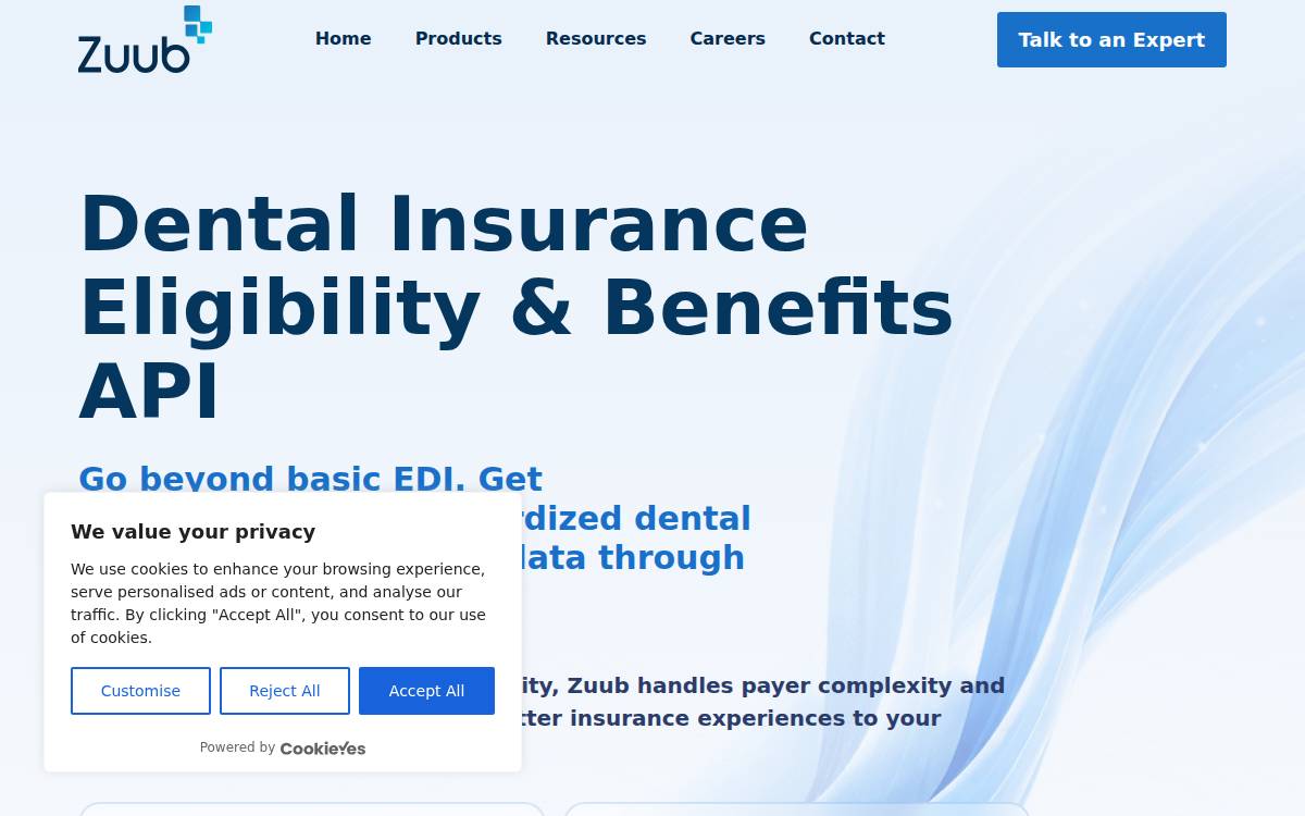 Zuub website preview