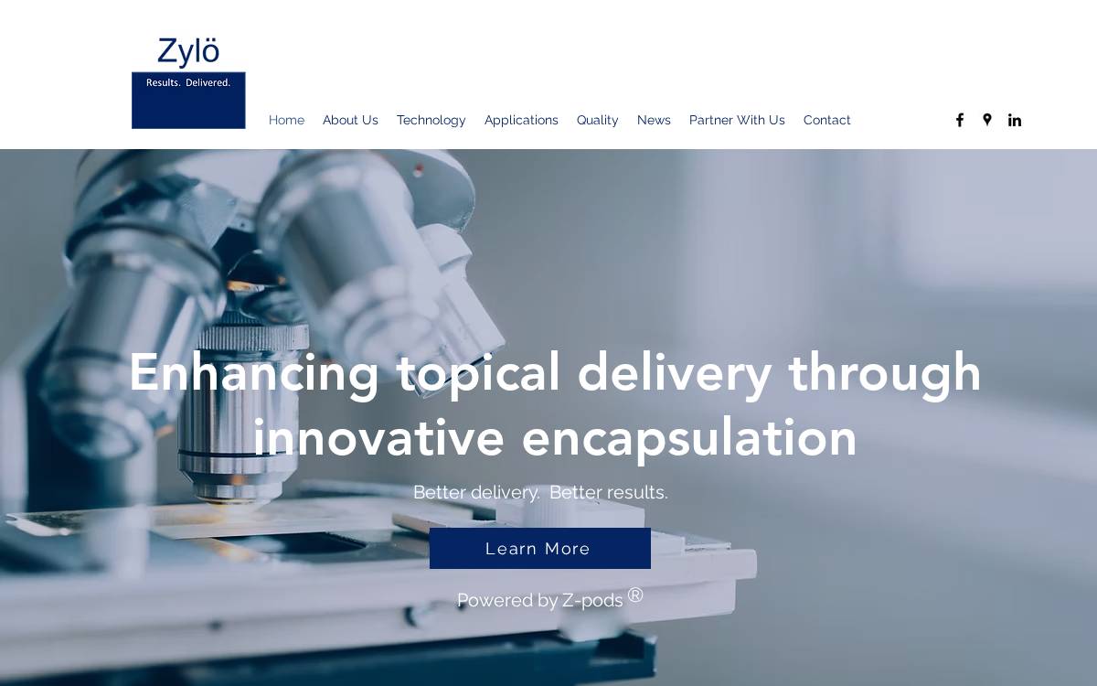 Zylo Therapeutics website preview