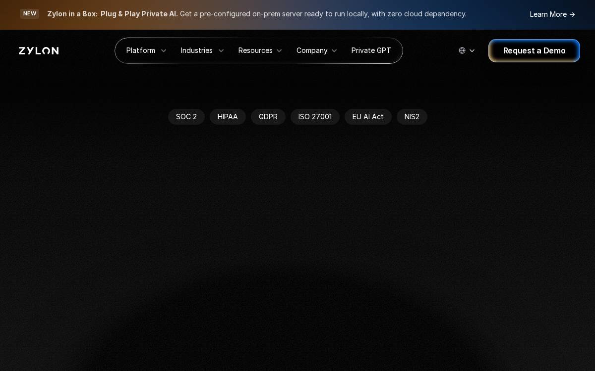 Zylon website preview