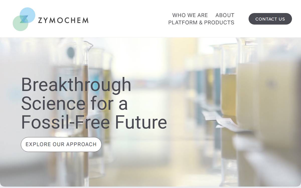 ZymoChem website preview