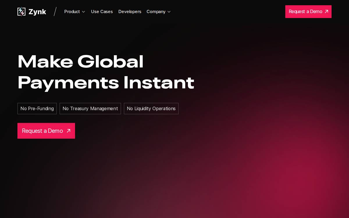 Zynk website preview