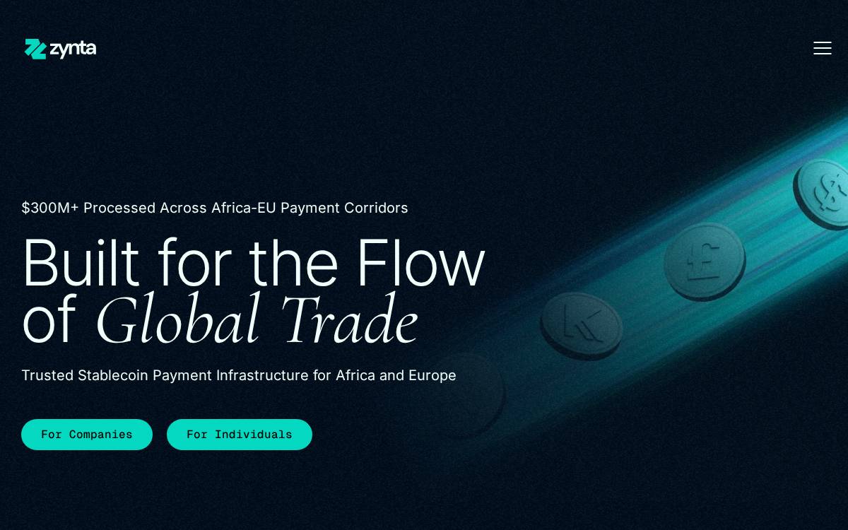 Zynta website preview