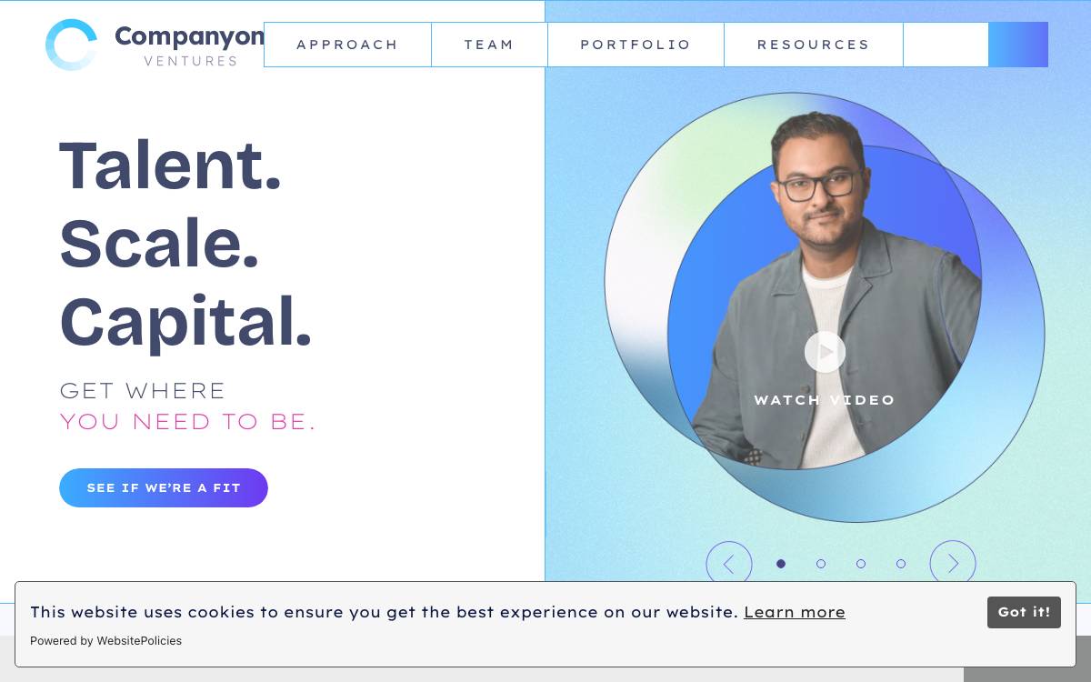 Companyon Ventures website preview