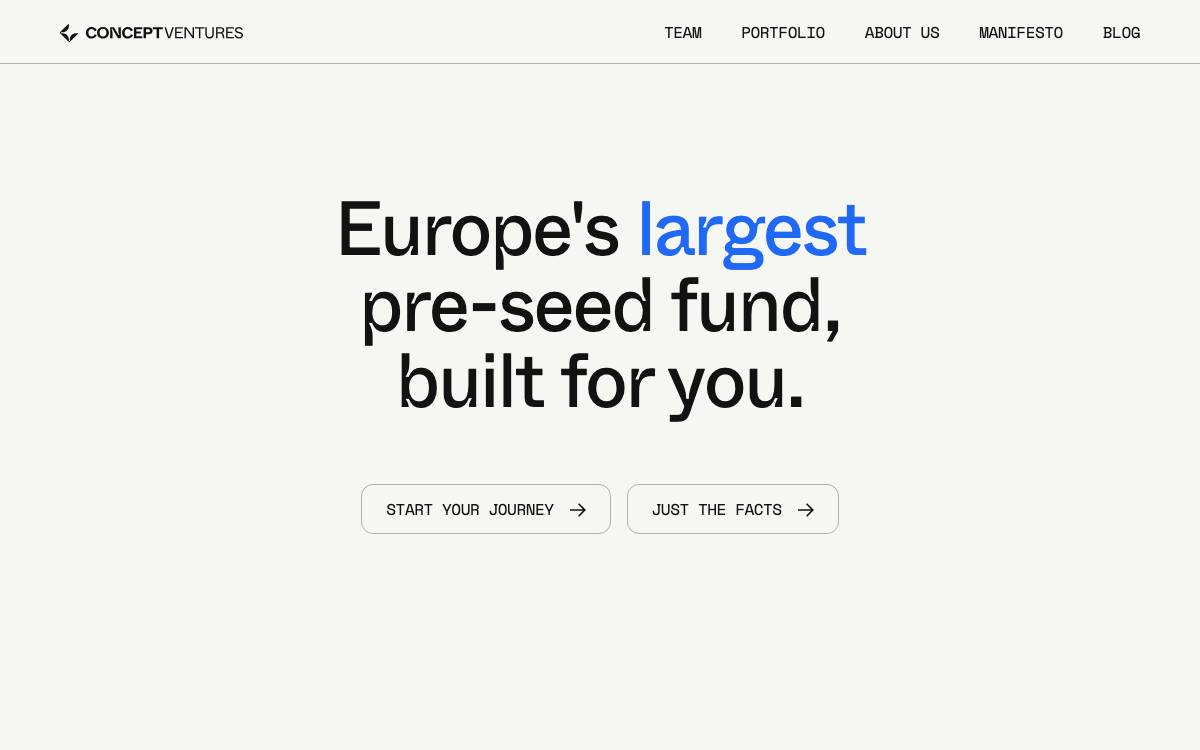 Concept Ventures website preview