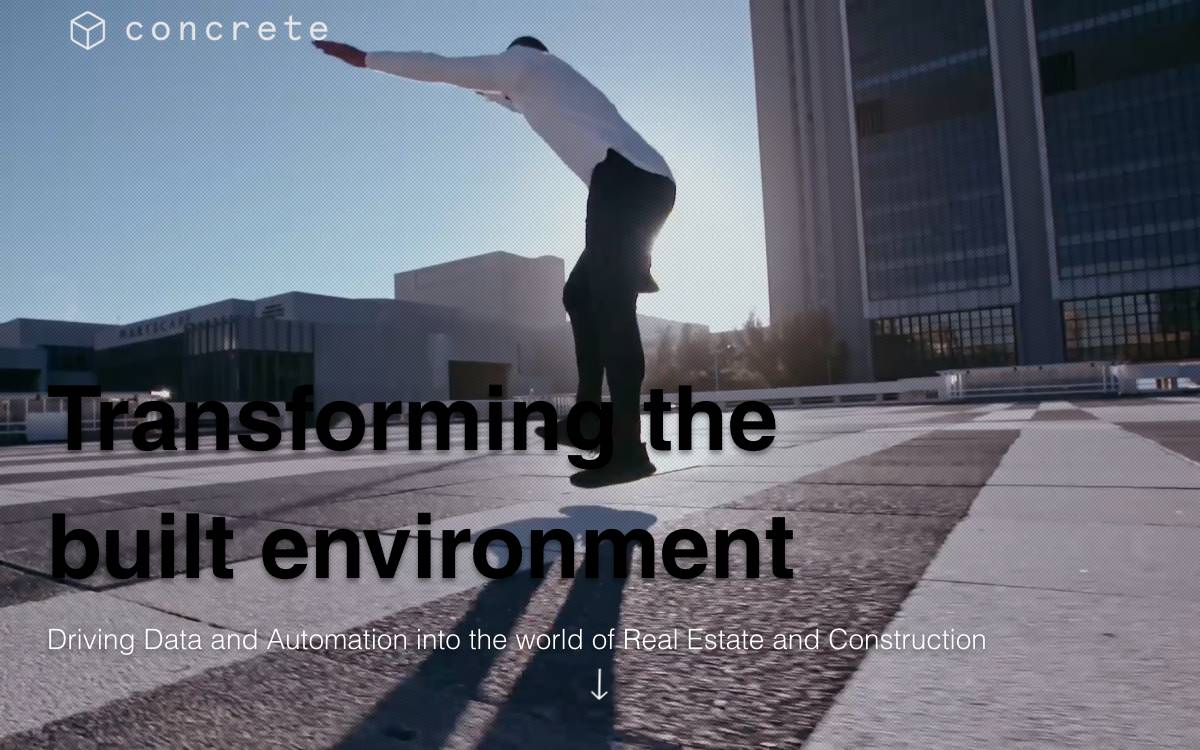 Concrete Venture Capital website preview