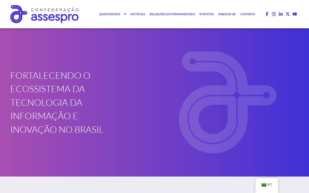 Confederação Assespro website preview