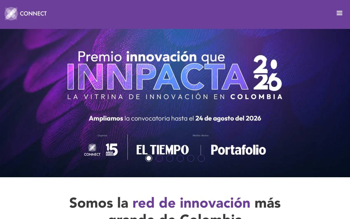 Connect Bogotá Región website preview