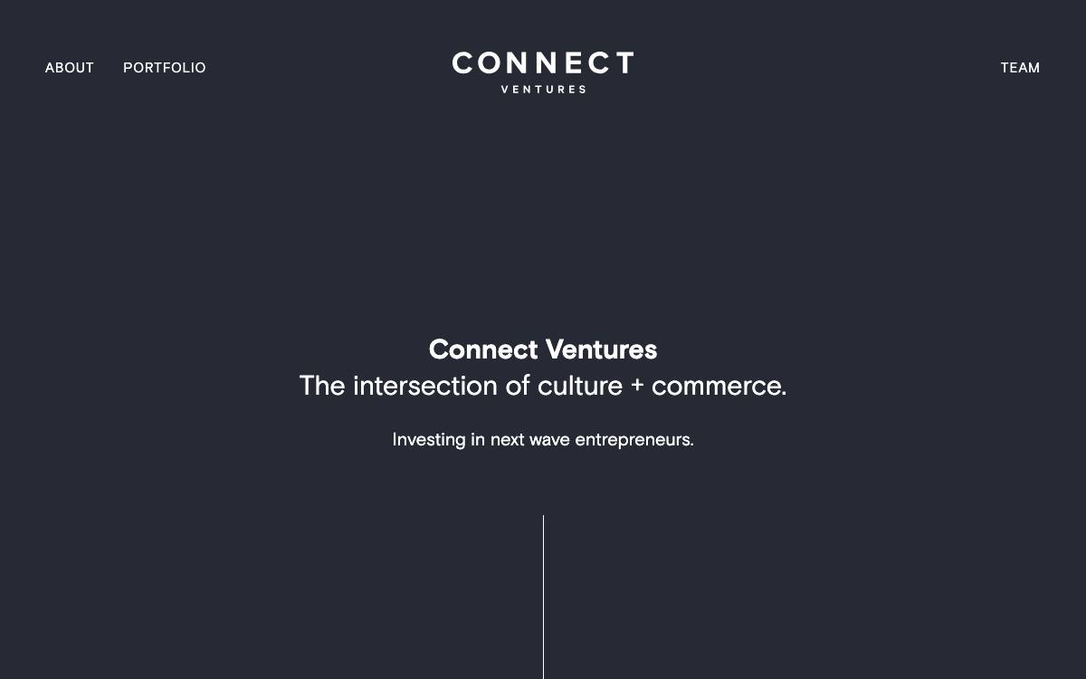 Connect Ventures website preview