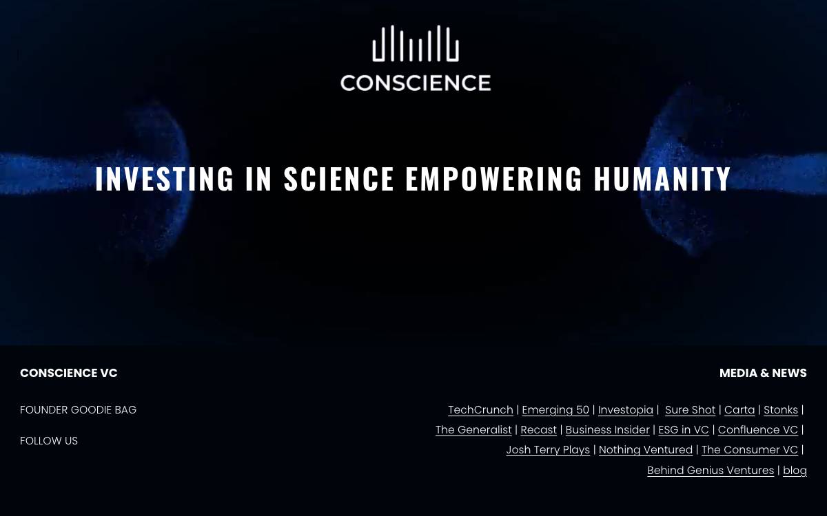 Conscience VC website preview