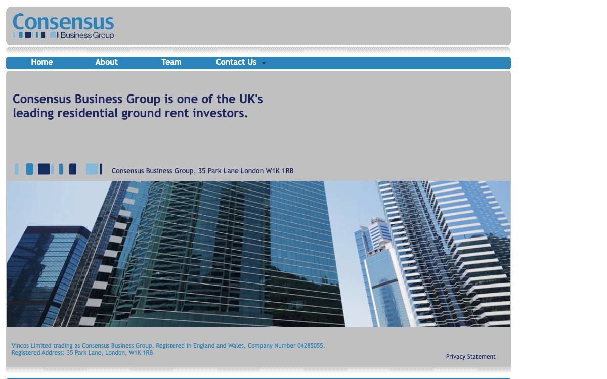 Consensus Business Group website preview