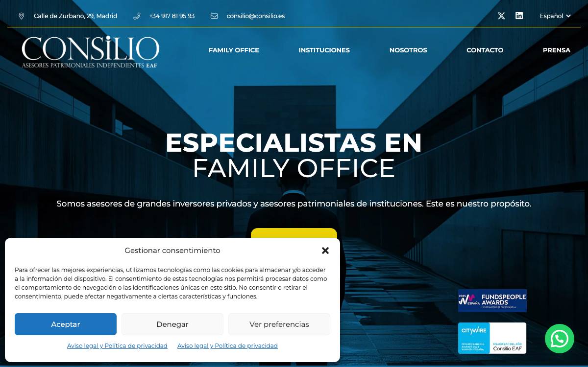 Consilio website preview