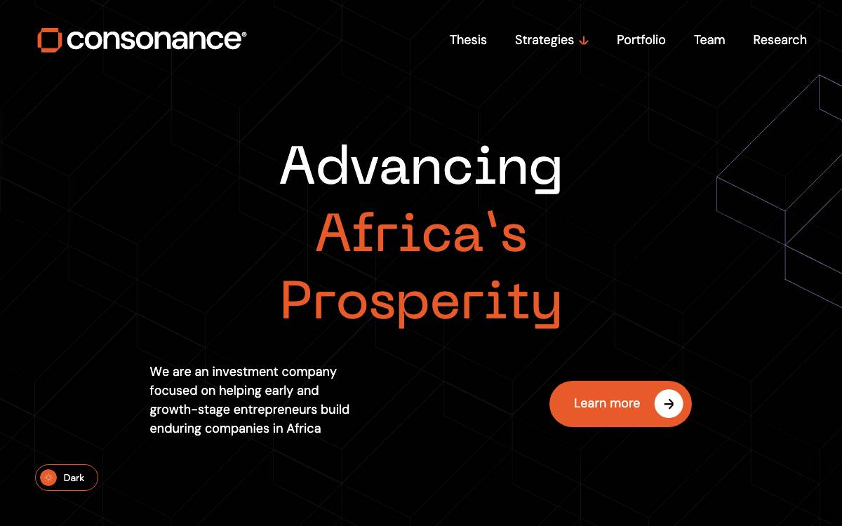 Consonance Investment Managers website preview