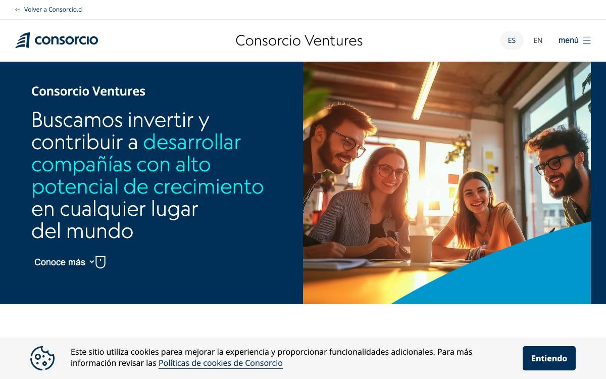 Consorcio Ventures website preview