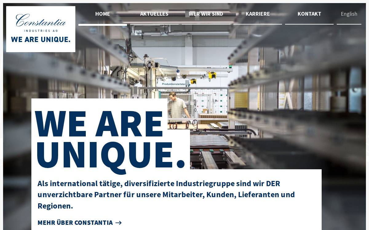Constantia New Business website preview