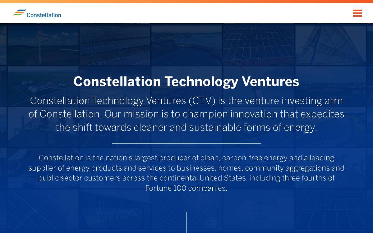 Constellation Technology Ventures website preview