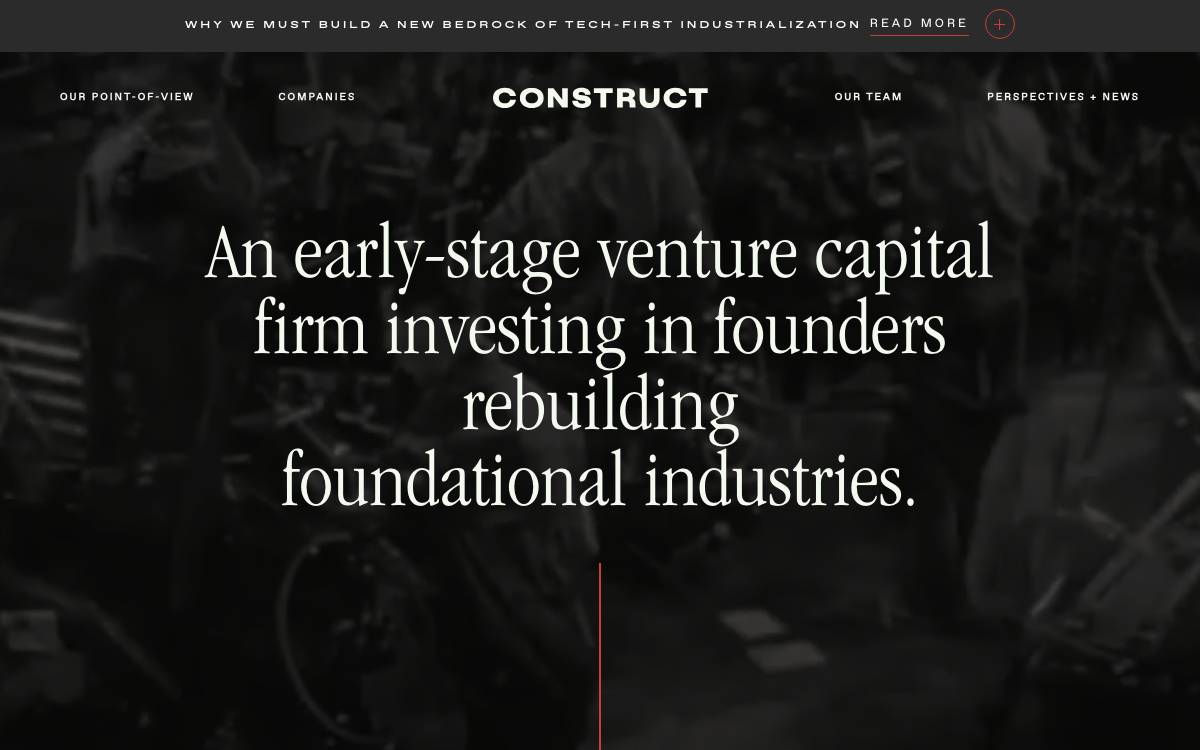 Construct Capital website preview