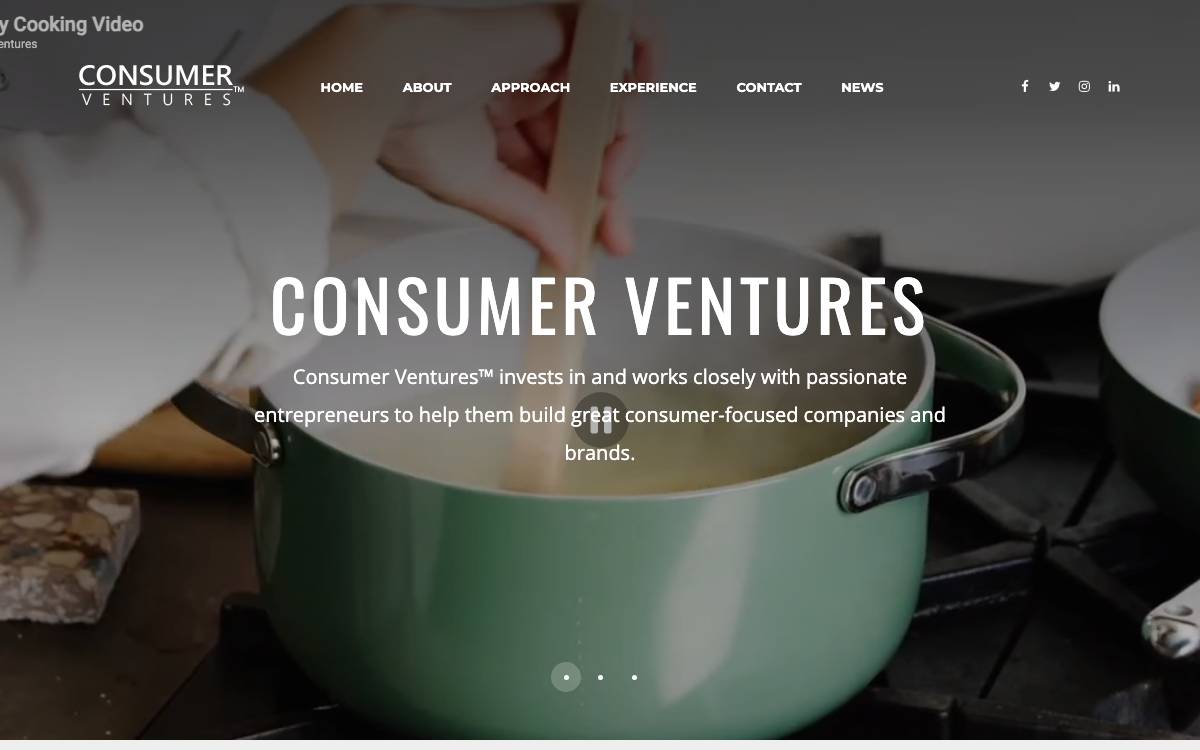 Consumer Ventures website preview