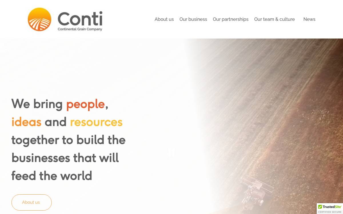 Continental Grain Company website preview