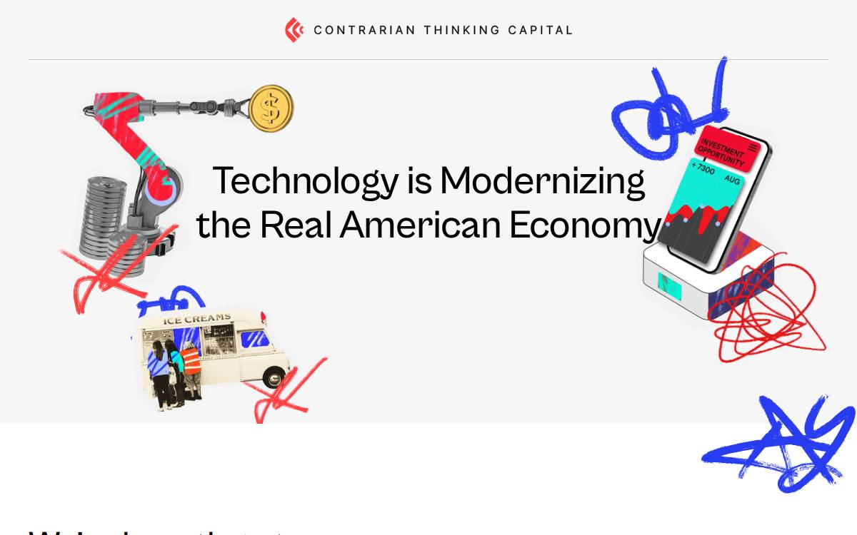 Contrarian Thinking Capital website preview