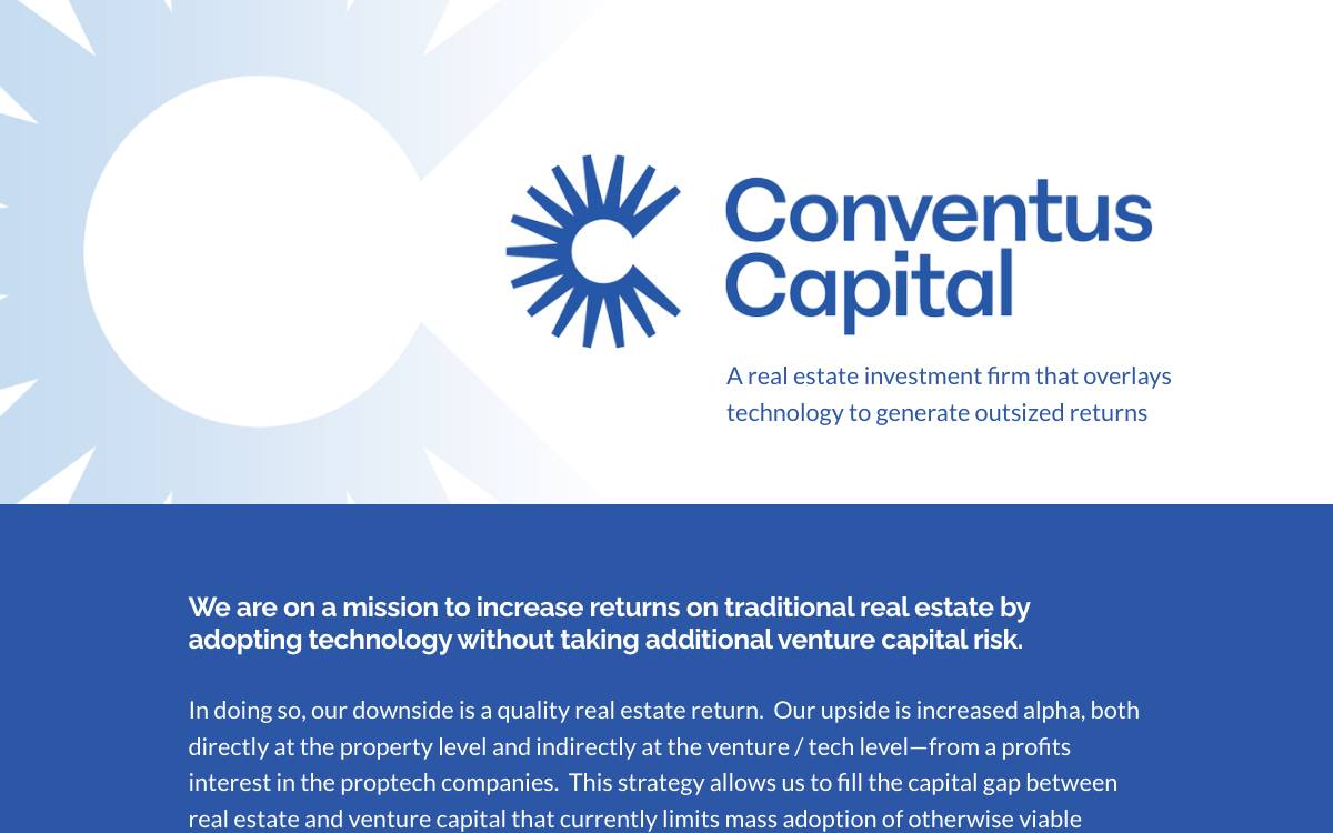 Conventus Capital website preview