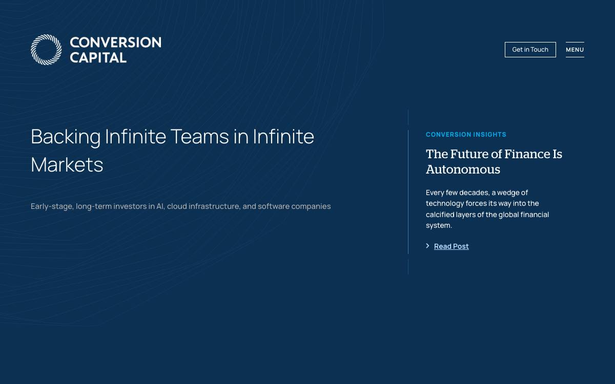 Conversion Capital website preview