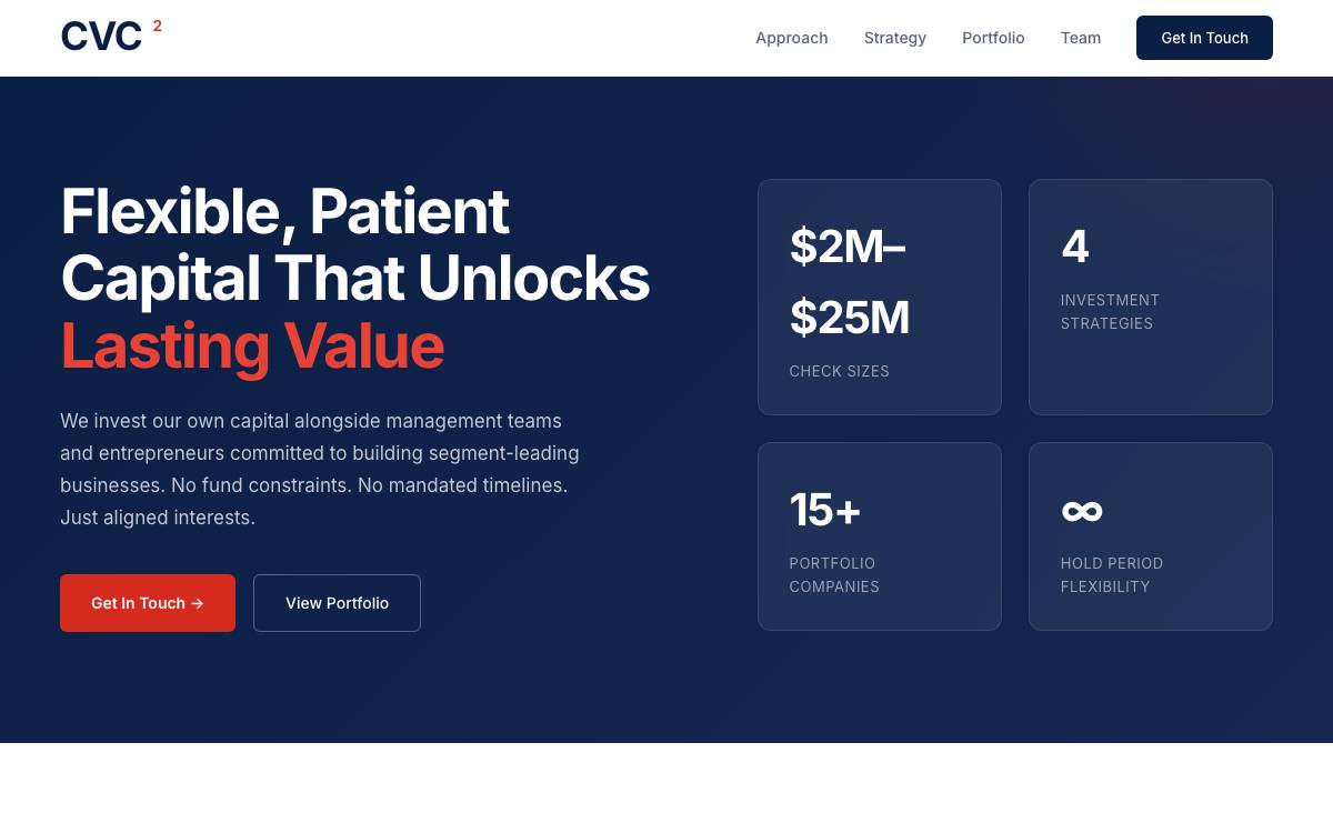 Conversion Venture Capital (CVC2) website preview