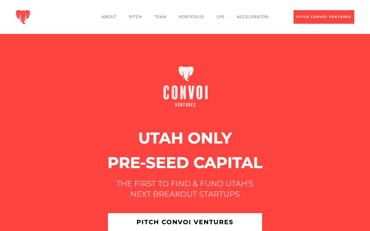 Convoi Ventures website preview