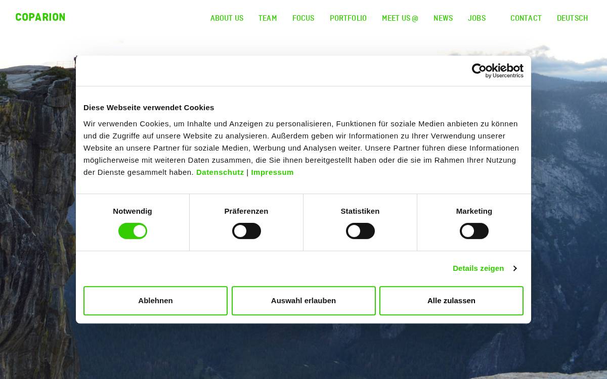 coparion website preview