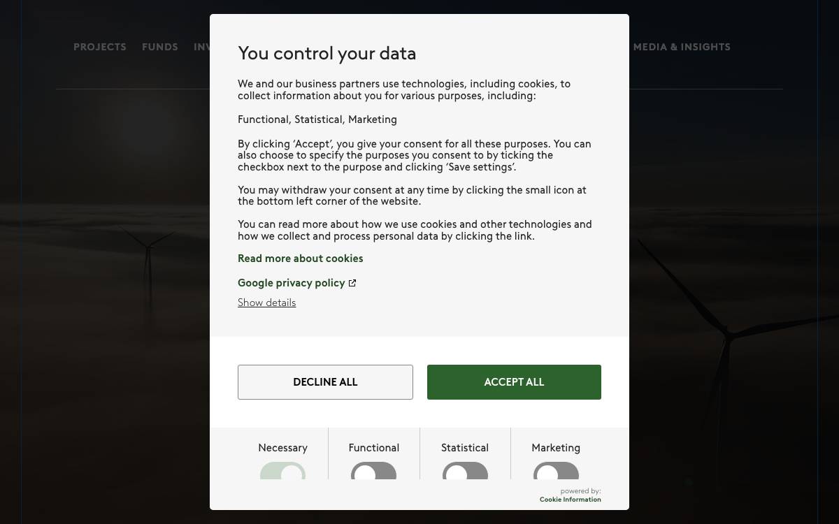 Copenhagen Infrastructure Partners website preview