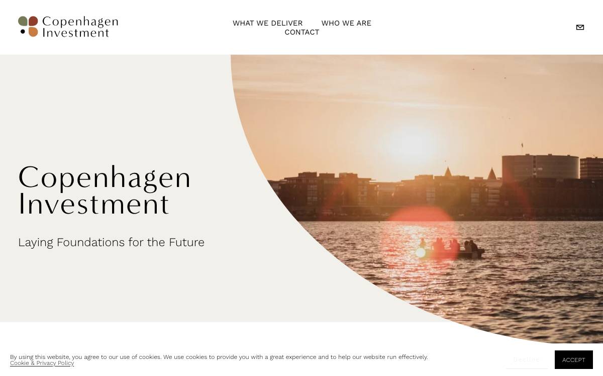 Copenhagen Investment website preview
