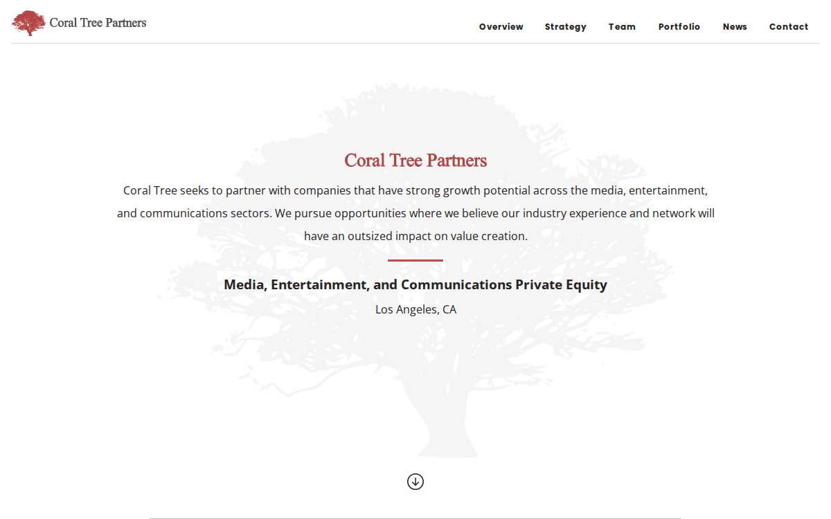 Coral Tree Partners website preview