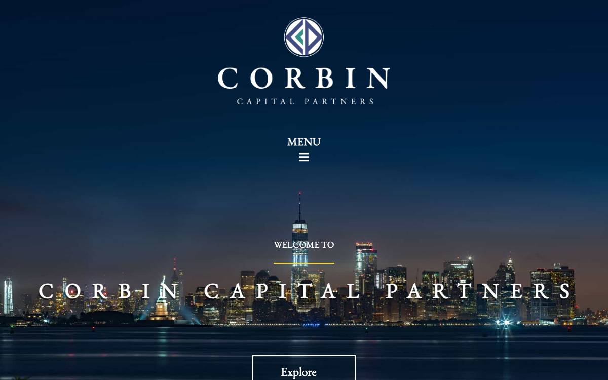 Corbin Capital Partners website preview