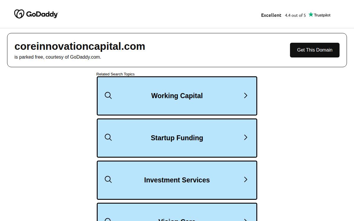 Core Innovation Capital website preview
