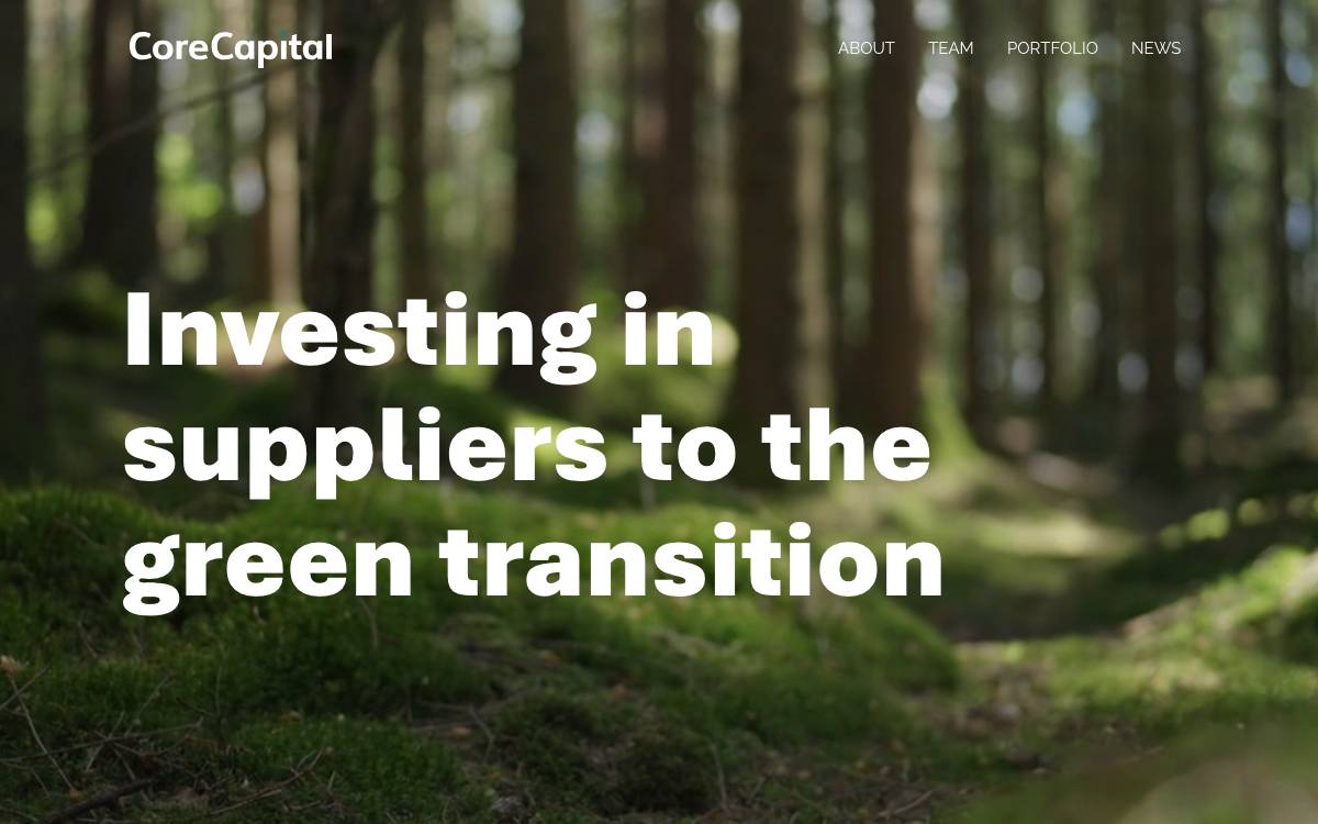 CoreCapital Aps website preview